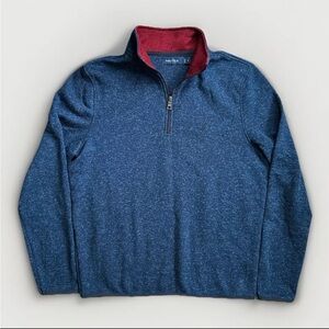 Nautica Mens Nautical 1/4 Zip Pullover Fleece Jacket Top
